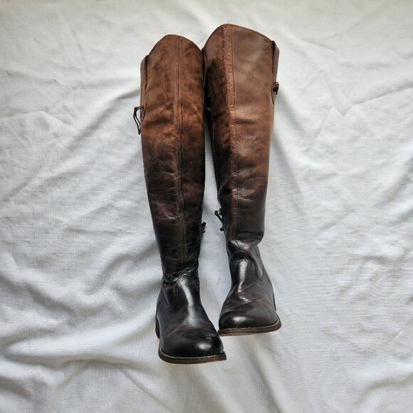 Ariat Side Zip Brown Tall Boots Women (9B) - Picture 8 of 16